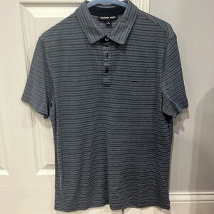 Michael Kors Men’s Polo Medium. Blue and Black stripes